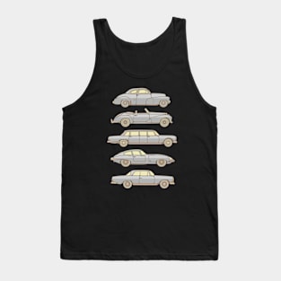 Grey Classic Cars Tank Top